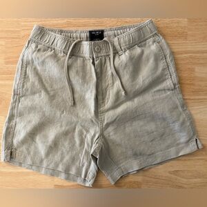 Todd Snyder Men’s linen beachcomber short 5” inseam Stone colorway
